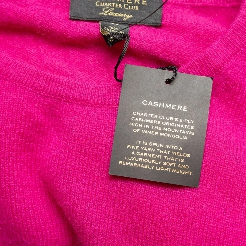 Charter Club. 100% Cashmere Crewneck‎ Sweater.